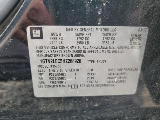 2017 GMC SIERRA K15 - 1GTV2LEC5HZ268926