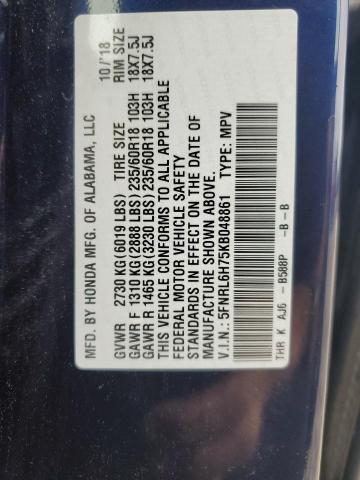 2019 HONDA ODYSSEY EX - 5FNRL6H75KB048861