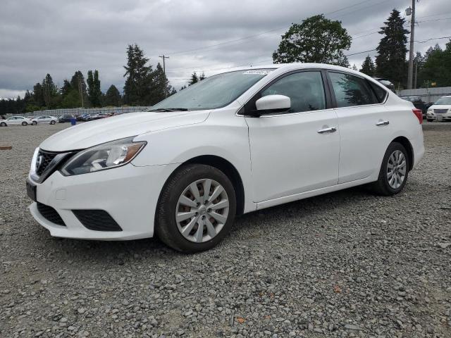 NISSAN SENTRA S 2017 white  gas 3N1AB7AP5HY340896 photo #1