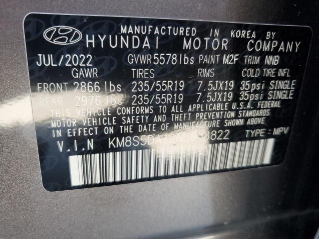 2022 HYUNDAI SANTA FE L - KM8S5DA12NU053822