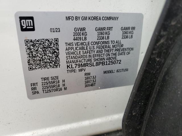2023 CHEVROLET TRAILBLAZE KL79MRSL8PB125072