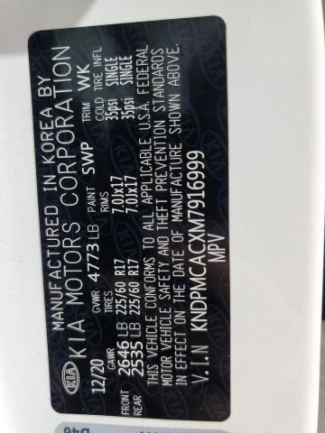 2021 KIA SPORTAGE L - KNDPMCACXM7916999