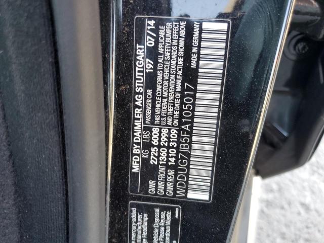 2015 MERCEDES-BENZ S 63 AMG - WDDUG7JB5FA105017