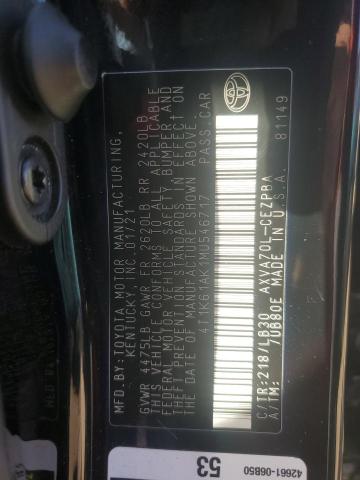 2021 TOYOTA CAMRY XSE - 4T1K61AK1MU546717