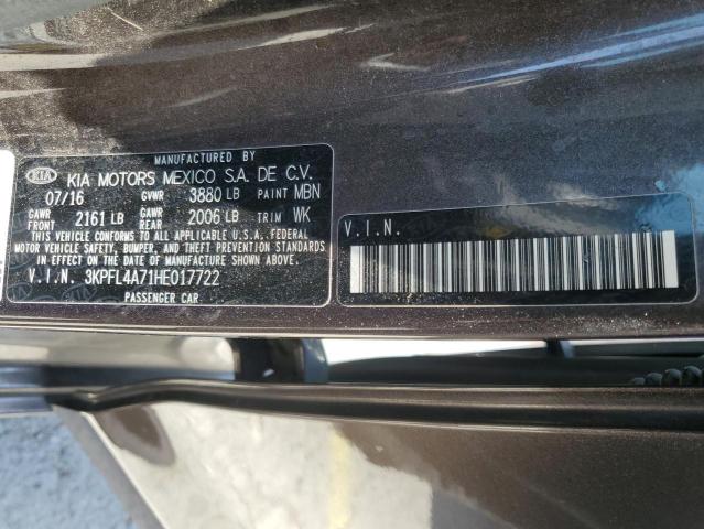2017 KIA FORTE LX - 3KPFL4A71HE017722