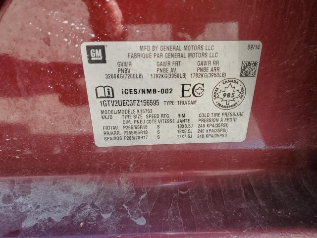 2015 GMC SIERRA K15 - 1GTV2UEC3FZ156595