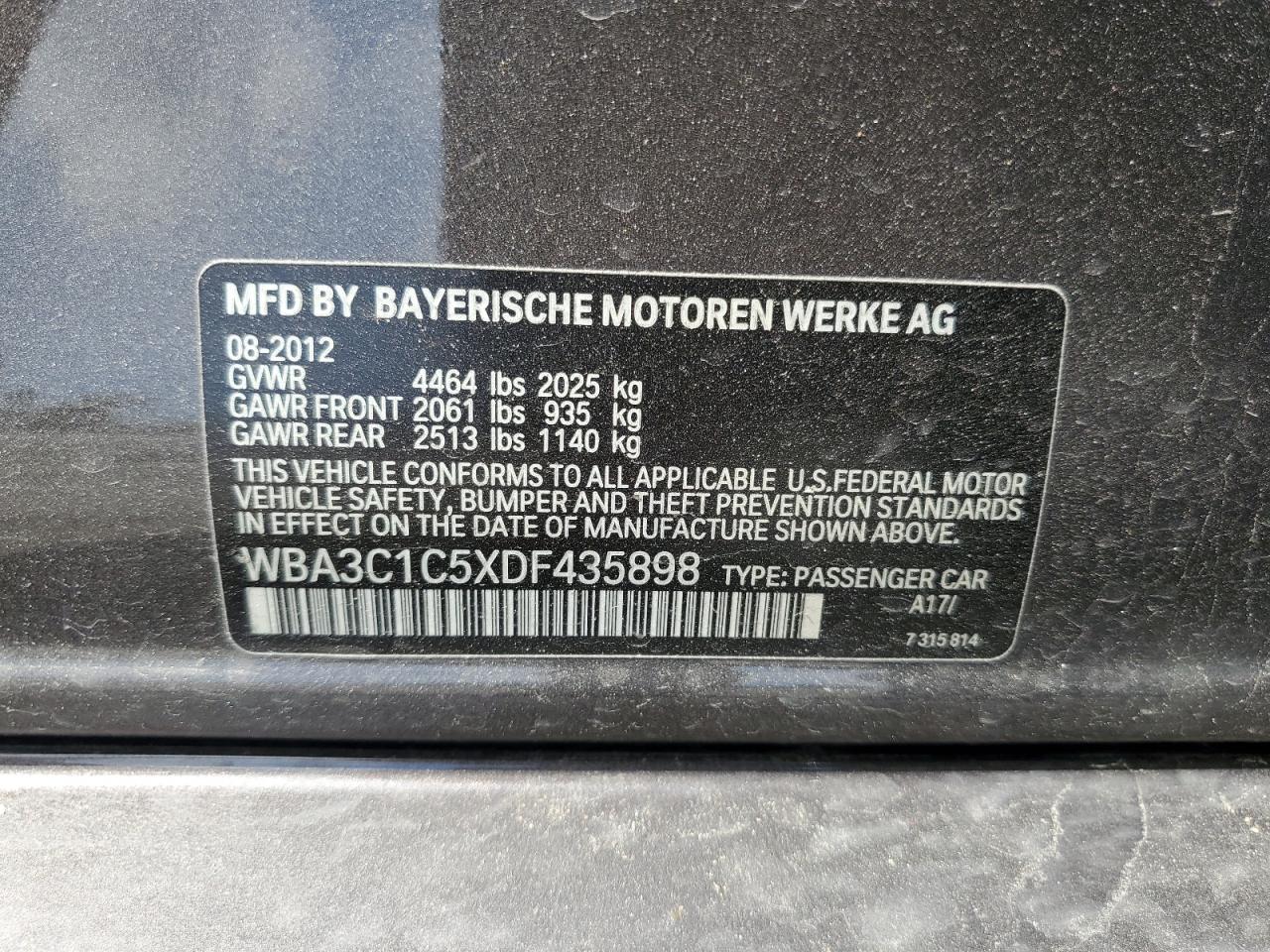 BMW 3 SERIES I SULEV