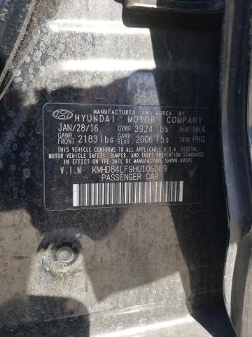 2017 HYUNDAI ELANTRA SE - KMHD84LF9HU106089