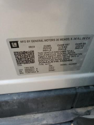 2020 CHEVROLET EQUINOX LT - 3GNAXJEV6LS550494