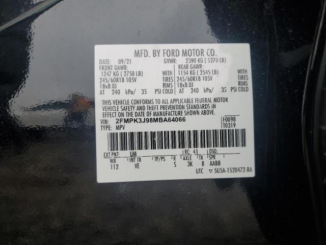 2021 FORD EDGE SEL - 2FMPK3J98MBA64066