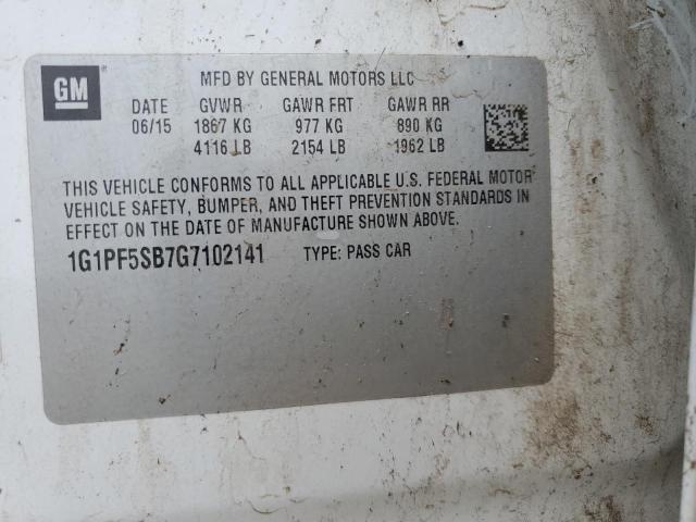1G1PF5SB7G7102141 2016 CHEVROLET CRUZE