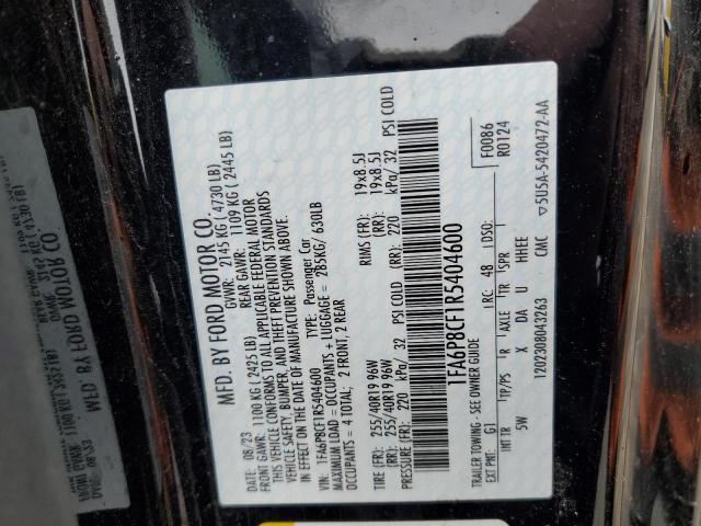 2024 FORD MUSTANG GT 1FA6P8CF1R5404600