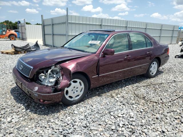 LEXUS LS 430 2001 maroon  gas JTHBN30F410026620 photo #1
