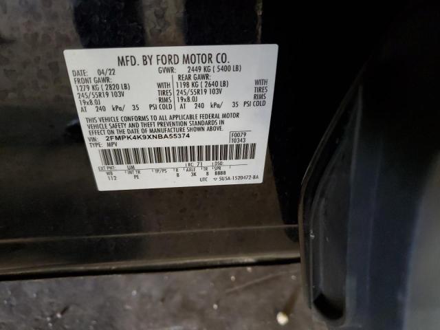 2022 FORD EDGE TITAN - 2FMPK4K9XNBA55374