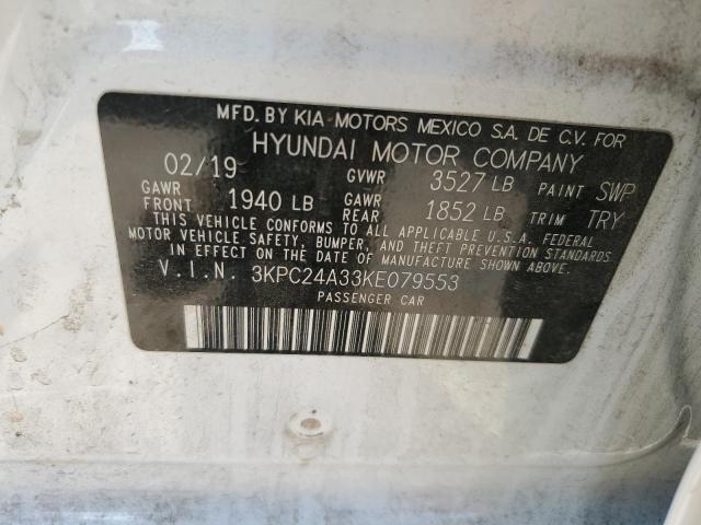 2019 HYUNDAI ACCENT SE 3KPC24A33KE079553