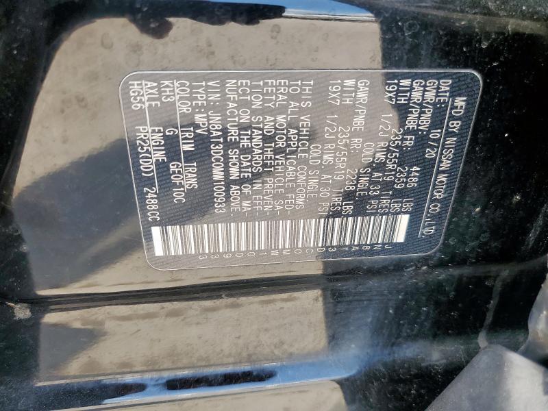2021 NISSAN ROGUE PLAT JN8AT3DC0MW100933