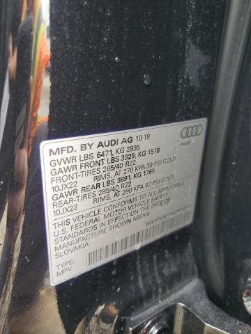 2020 AUDI Q8 PRESTIGE S-LINE WA1FVAF10LD010147