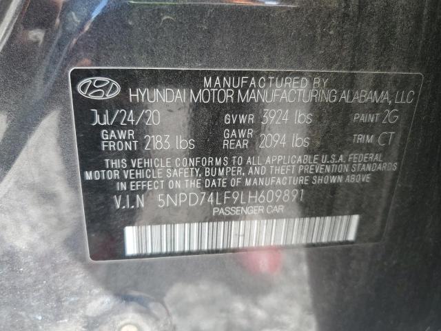2020 HYUNDAI ELANTRA SE 5NPD74LF9LH609891