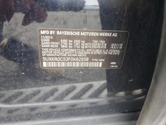 2015 BMW X5 XDRIVE3 - 5UXKR0C53F0K62558