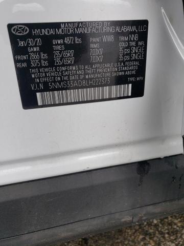 2020 HYUNDAI SANTA FE S - 5NMS33AD8LH222373