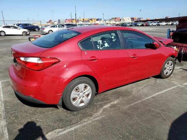 KIA FORTE LX 2014 red  gas KNAFK4A64E5075824 photo #4
