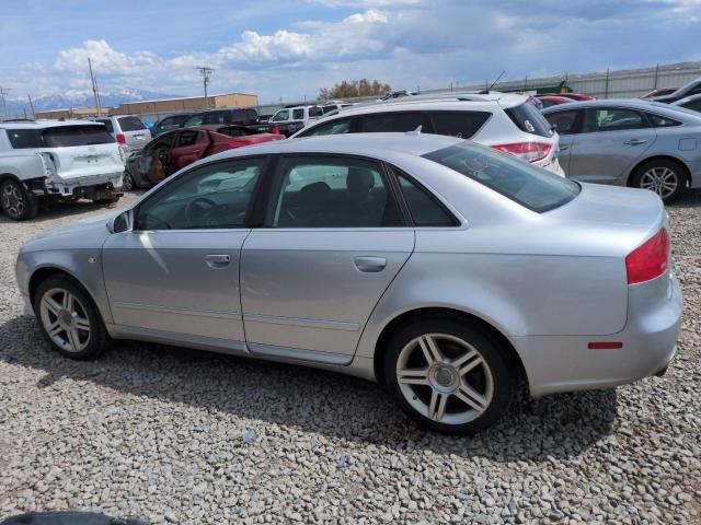 AUDI A4 2.0T QU 2008 silver sedan 4d gas WAUDF78E38A053030 photo #3
