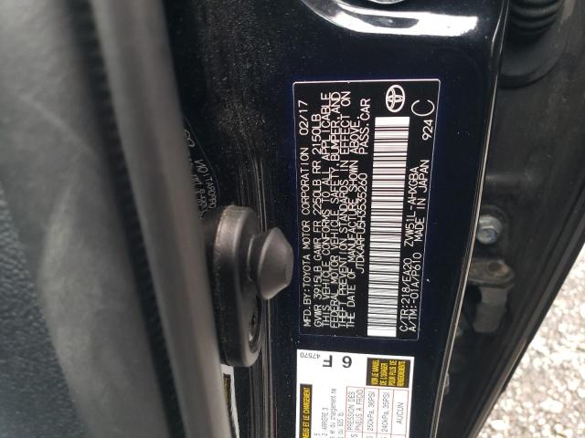 2017 TOYOTA PRIUS - JTDKARFU5H3535260
