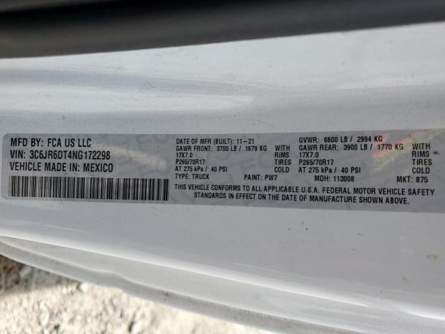 2022 RAM 1500 CLASS - 3C6JR6DT4NG172298
