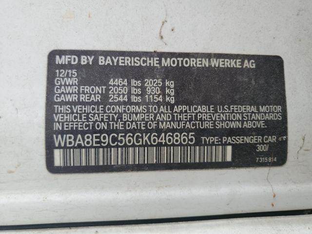 2016 BMW 328 I SULE - WBA8E9C56GK646865
