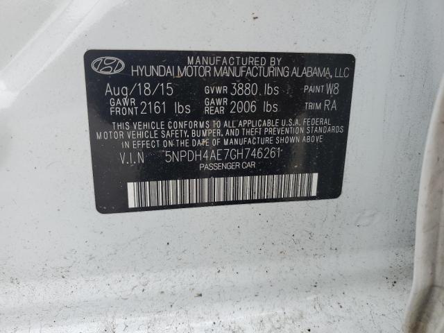 2016 HYUNDAI ELANTRA SE - 5NPDH4AE7GH746261