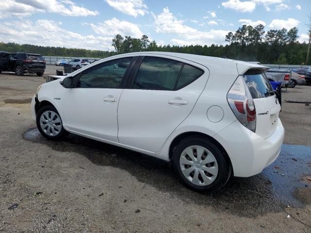 TOYOTA PRIUS C 2013 white  hybrid engine JTDKDTB37D1543383 photo #3