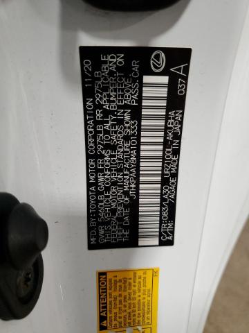 2021 LEXUS LC 500 JTHKPAAY8MA101333