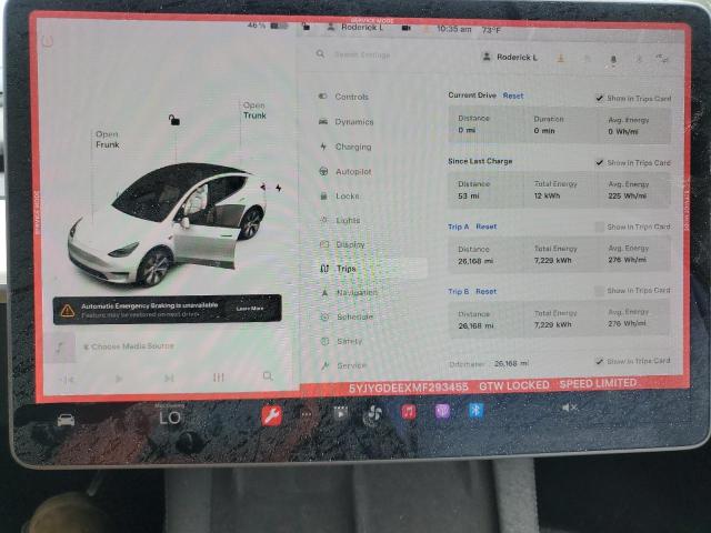 2021 TESLA MODEL Y - 5YJYGDEEXMF293455