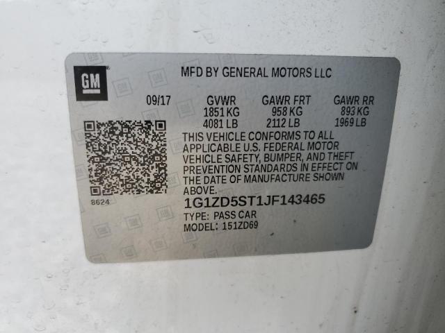 2018 CHEVROLET MALIBU LT - 1G1ZD5ST1JF143465