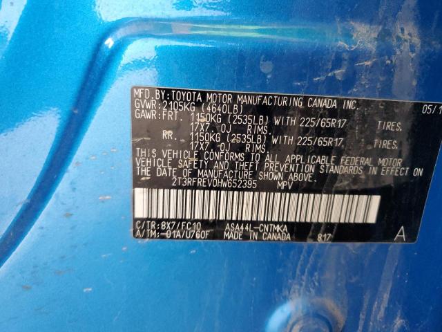 2017 TOYOTA RAV4 XLE - 2T3RFREV0HW652395
