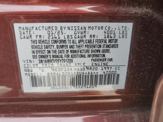 2025 NISSAN SENTRA SV - 3N1AB8CV9SY291209