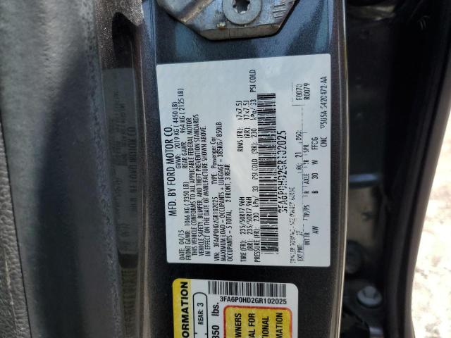2016 FORD FUSION SE - 3FA6P0HD2GR102025
