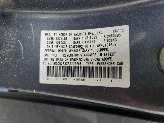 2015 HONDA ACCORD SPO - 1HGCR2F5XFA212295