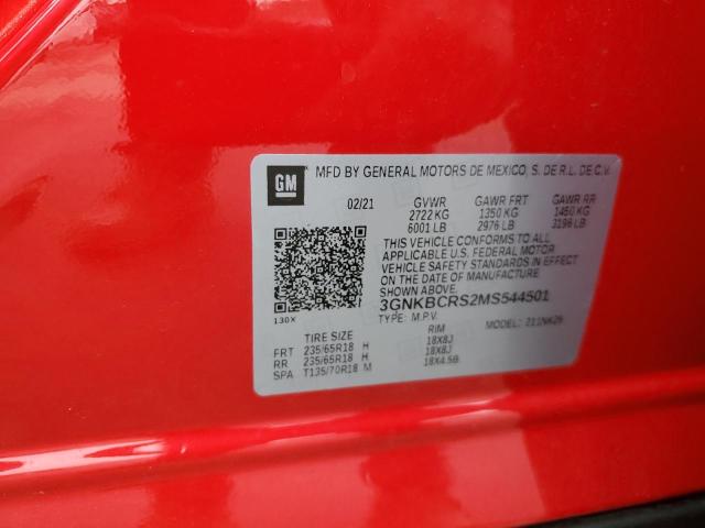 2021 CHEVROLET BLAZER 2LT - 3GNKBCRS2MS544501