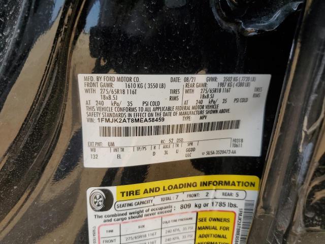 2021 FORD EXPEDITION - 1FMJK2AT8MEA58459