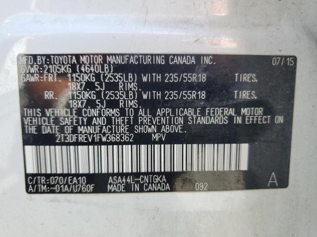2015 TOYOTA RAV4 LIMIT - 2T3DFREV1FW368362
