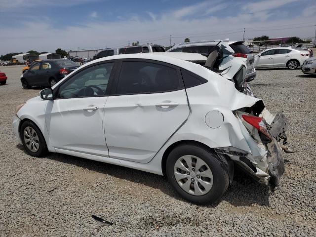 HYUNDAI ACCENT SE 2016 white  gas KMHCT4AE0GU095521 photo #3