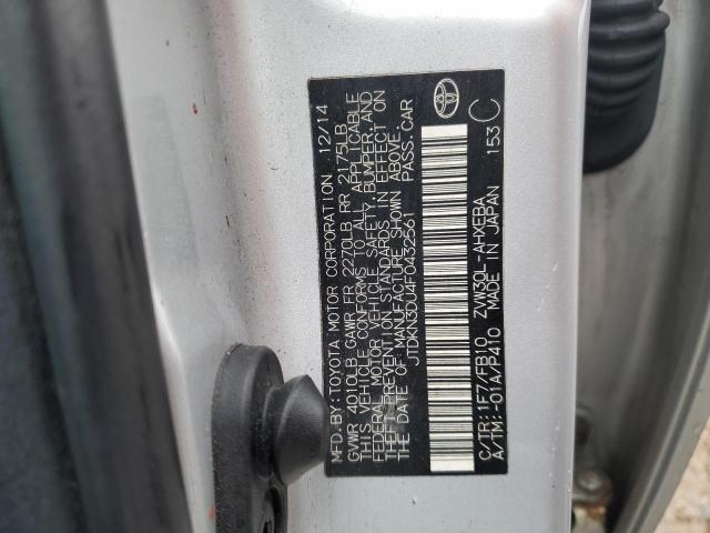 2015 TOYOTA PRIUS - JTDKN3DU4F0432561