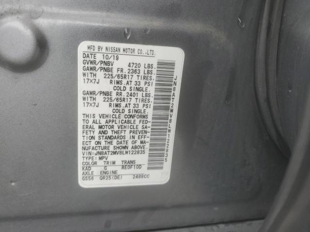 2020 NISSAN ROGUE S - JN8AT2MV8LW122835