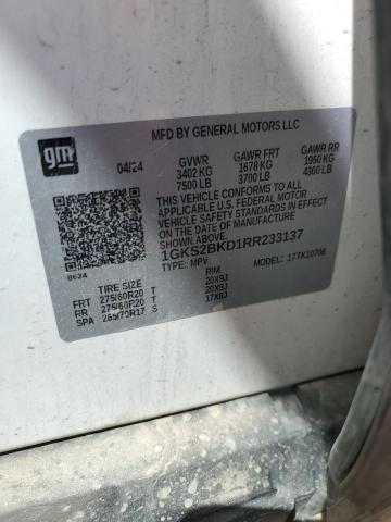 2024 GMC YUKON SLT 1GKS2BKD1RR233137