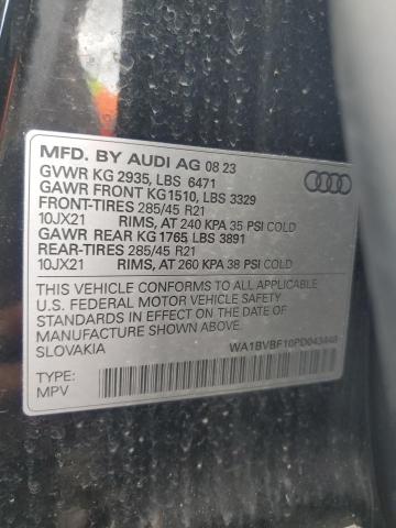 2023 AUDI Q8 PREMIUM WA1BVBF10PD043448