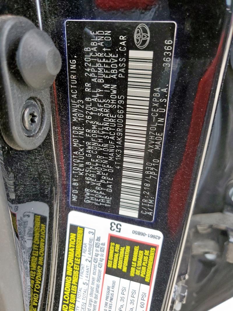2024 TOYOTA CAMRY XSE - 4T1K31AK9RU066795