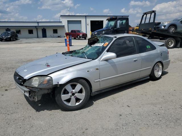 HONDA CIVIC EX 2000 silver  gas 1HGEJ8242YL111341 photo #1