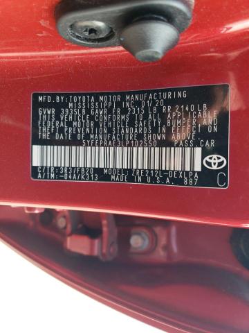 2020 TOYOTA COROLLA LE - 5YFEPRAE3LP102550