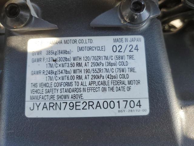 2024 YAMAHA MTN1000 JYARN79E2RA001704